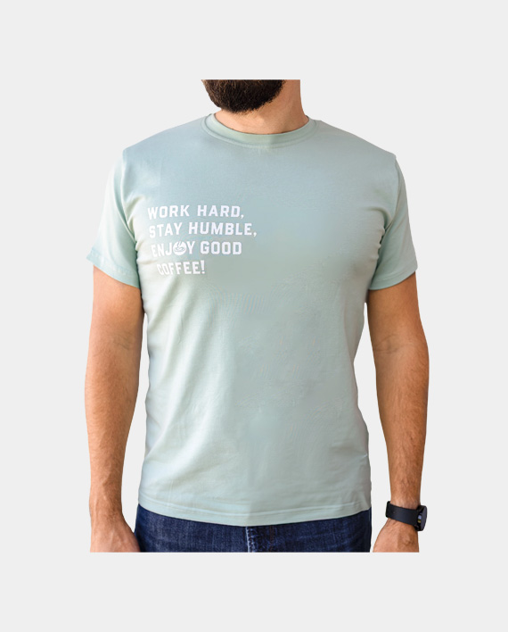 Bio T-Shirt Supremo Coffee WORK HARD